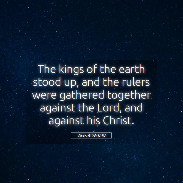 Acts 4:26 KJV Bible Study