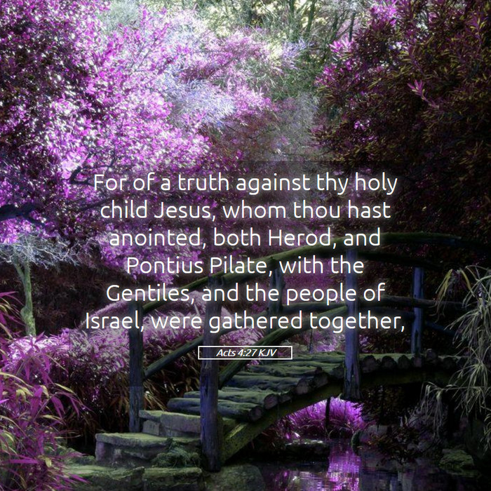 Acts 4:27 KJV Bible Study