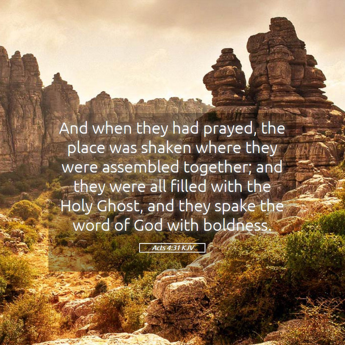 Acts 4:31 KJV Bible Study