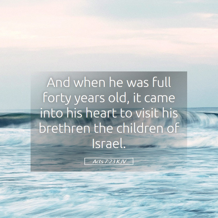 Acts 7:23 KJV Bible Study