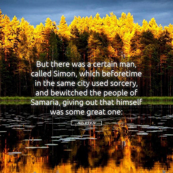 Acts 8:9 KJV Bible Study