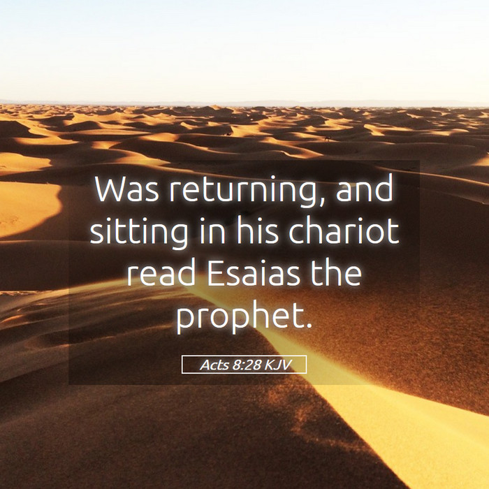 Acts 8:28 KJV Bible Study