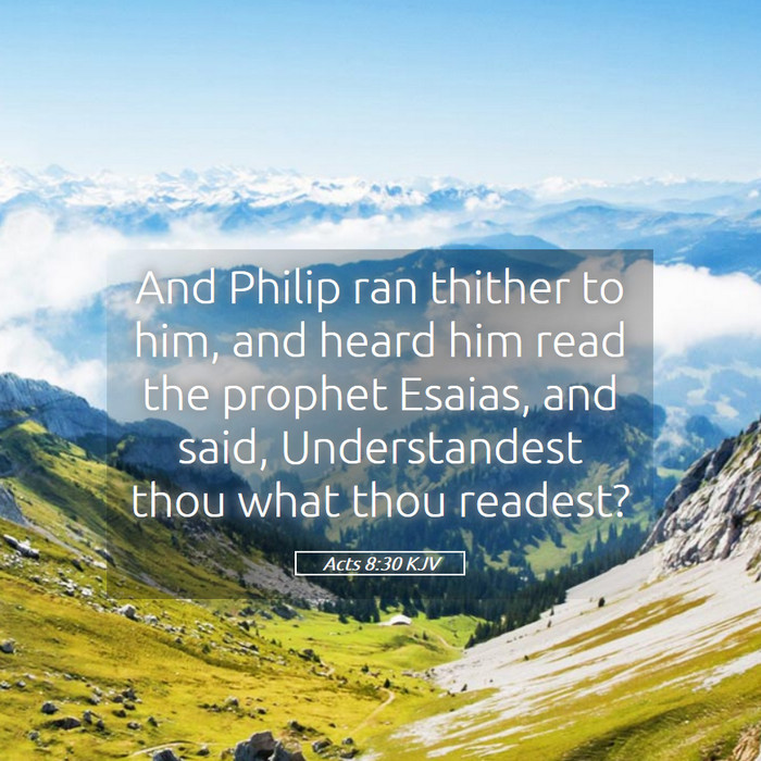 Acts 8:30 KJV Bible Study
