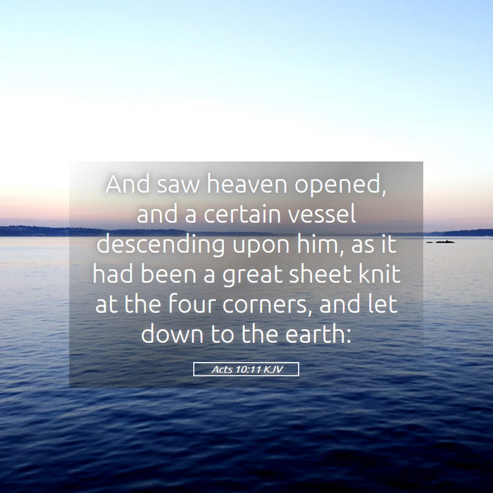 Acts 10:11 KJV Bible Study