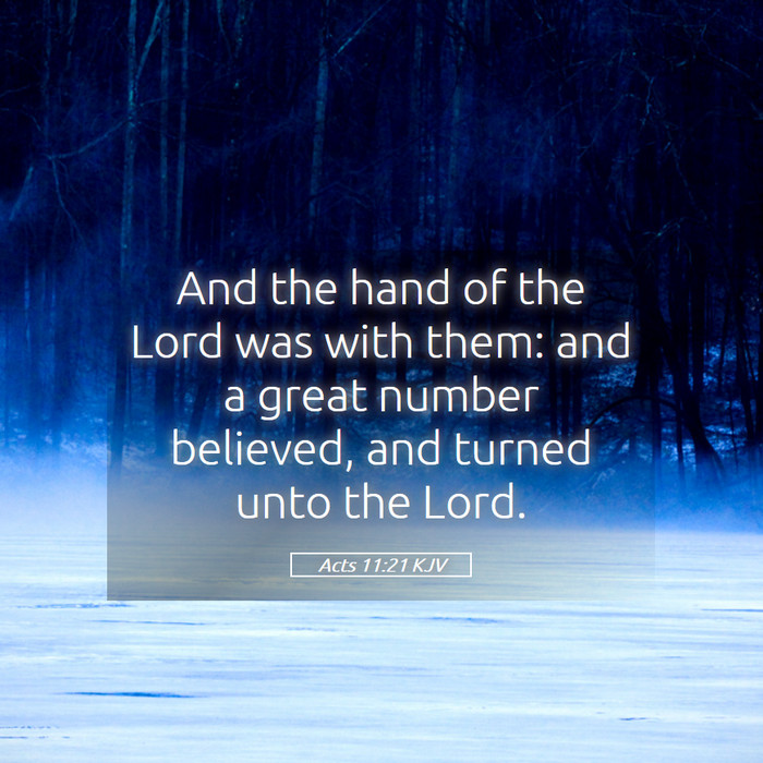 Acts 11:21 KJV Bible Study