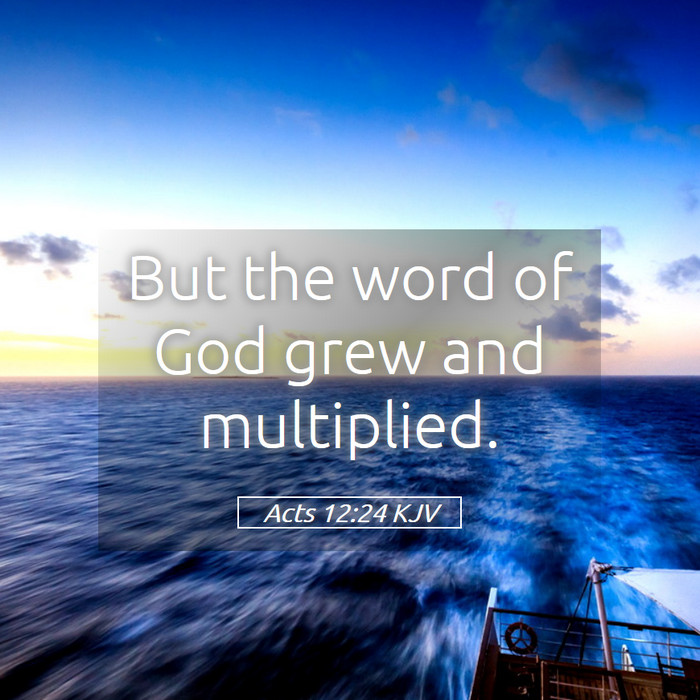 Acts 12:24 KJV Bible Study