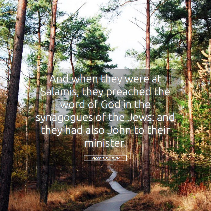 Acts 13:5 KJV Bible Study