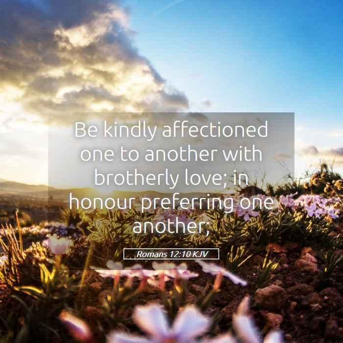Romans 12:10 KJV Bible Study
