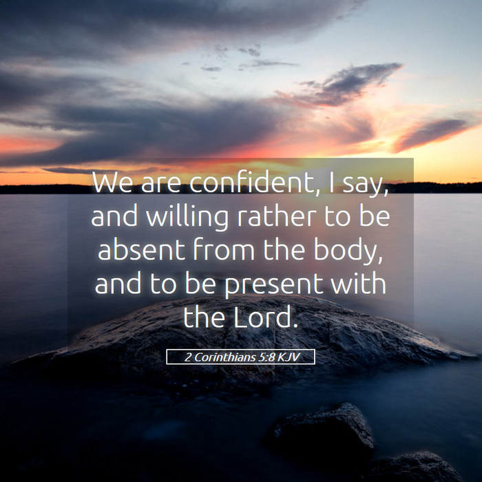 2 Corinthians 5:8 KJV Bible Study