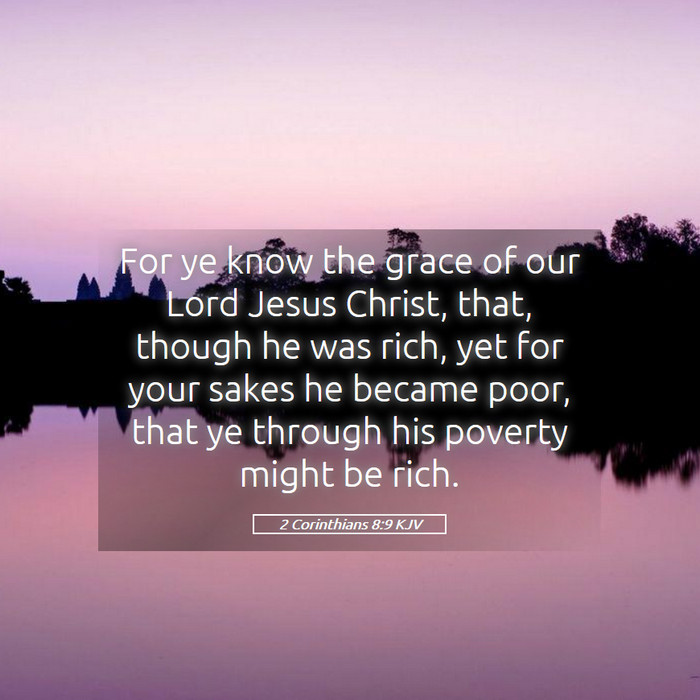 2 Corinthians 8:9 KJV Bible Study