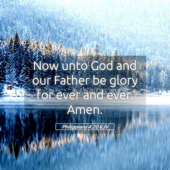 Philippians 4:20 KJV Bible Study