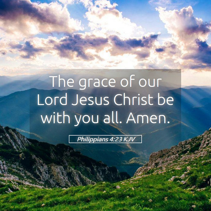 Philippians 4:23 KJV Bible Study