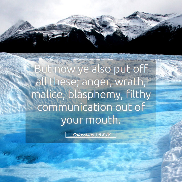 Colossians 3:8 KJV Bible Study