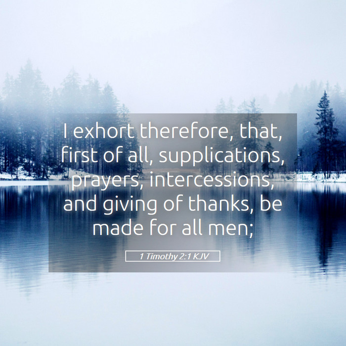 1 Timothy 2:1 KJV Bible Study