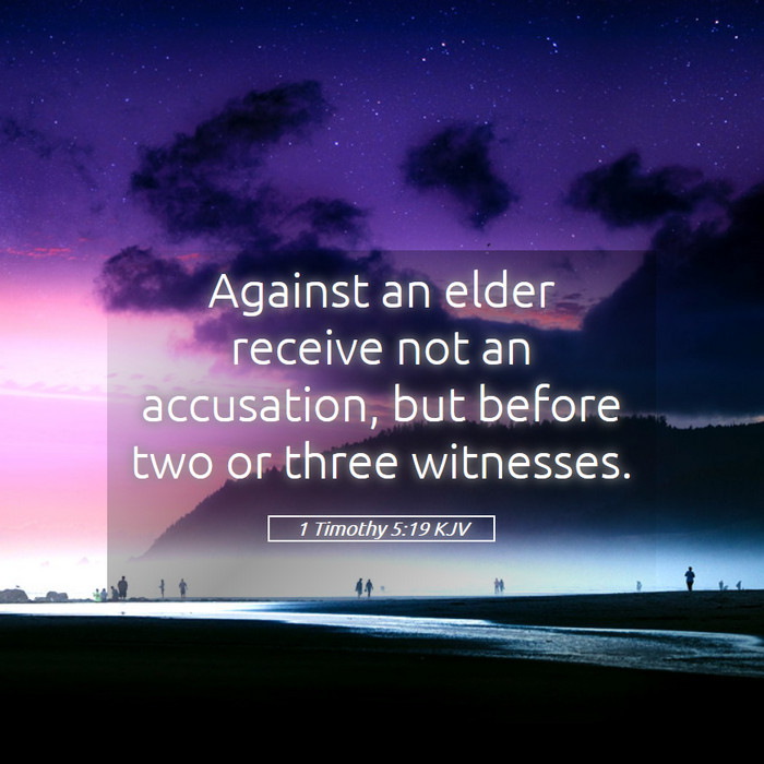 1 Timothy 5:19 KJV Bible Study