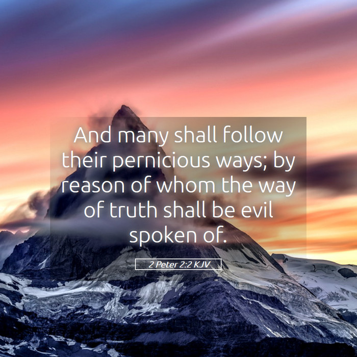2 Peter 2:2 KJV Bible Study
