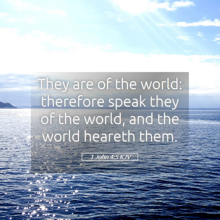 1 John 4:5 KJV Bible Study