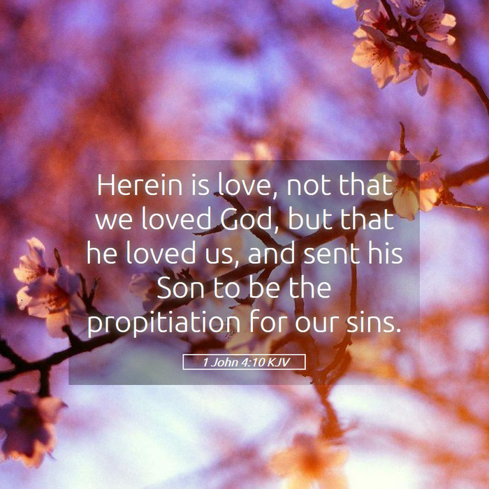 1 John 4:10 KJV Bible Study