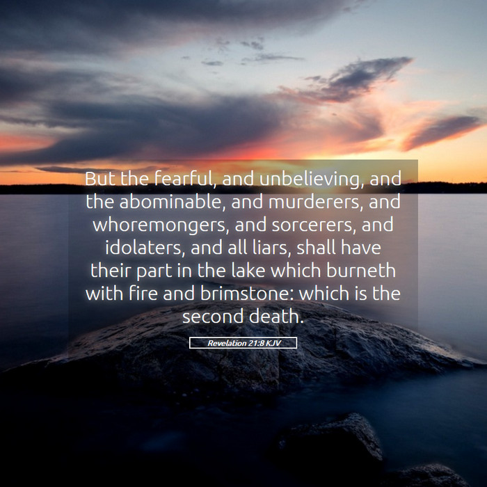 Revelation 21:8 KJV Bible Study