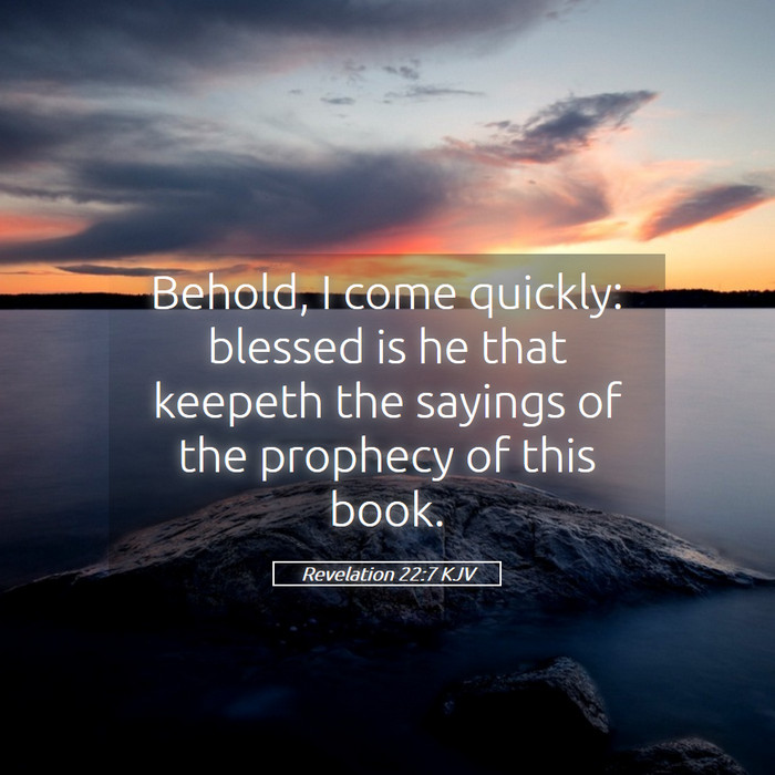 Revelation 22:7 KJV Bible Study